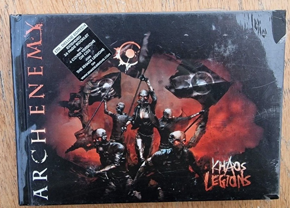 Arch Enemy Khaos Legions Ltd. Deluxe Edition CD 2 Disc Set With 36 Page Book New