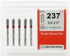 Dental Diamond Burs, Fine Grit Multi-Use, 5 Pcs/Pk [237EX-21F]