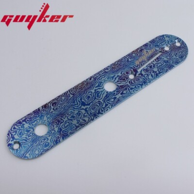 GUYKER Electric Guitar Titanium Alloy Control Plate Damascus For Fend TL Parts