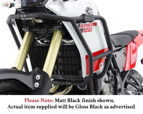 Kit de barra de choque de aluminio negro brillante Yamaha Tenere 700 2022 22 CrossPro - Imagen 4 de 7