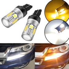 Switchback Amber White Led Turn Signal Lights Bulbs For 15-19 Chevrolet Colorado