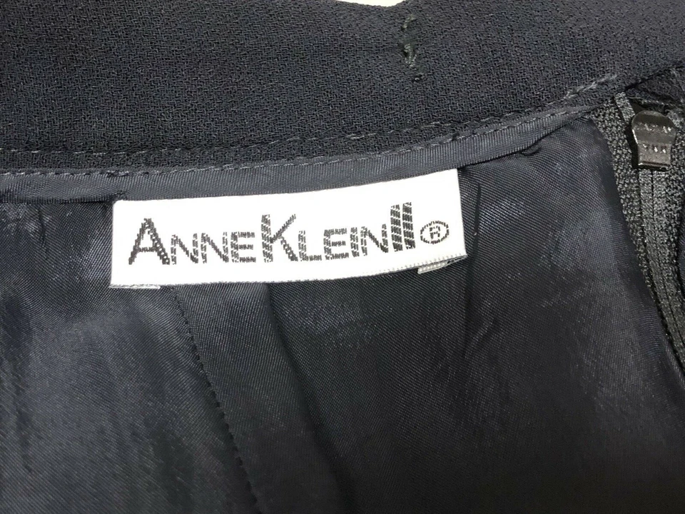 Anne Klein II Women Black Skirt Front Split Knee Length Lined Size 6 - Изображение 4 из 4