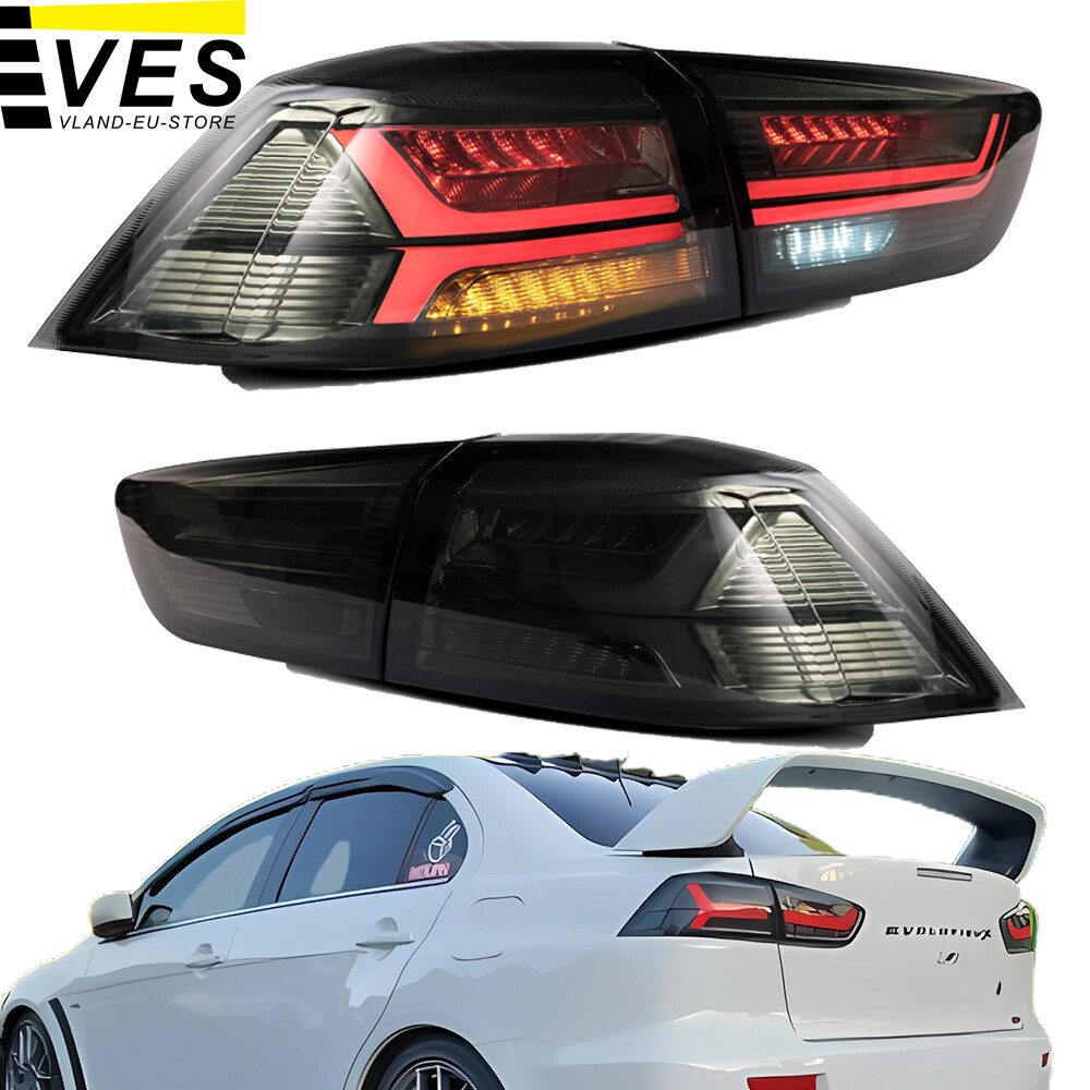 EVO ライト 2PCS For 2008-2017 Mitsubishi Lancer EVO X LED Tail Lights