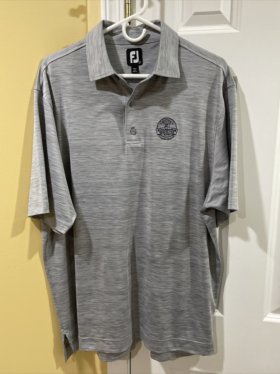 Footjoy 2019 Senior PGA Championship Oak Hill Polo Shirt Gray Large EUC