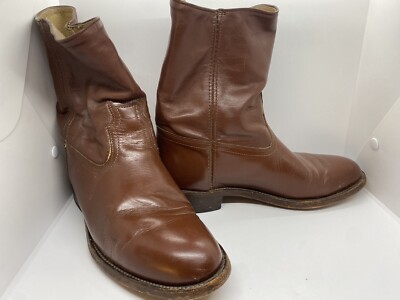 【FRYE】ウエスタンブーツ/レザー/ブラウン/8B USA Vintage Frye Boots Men 8 1/2 D Brown Leather Made in U.S.A Western