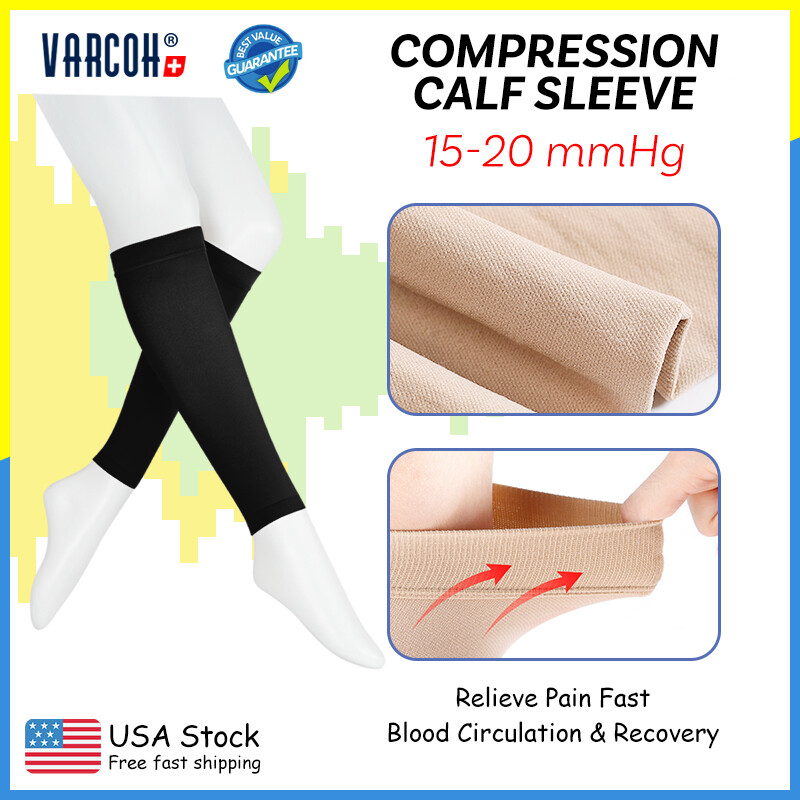 Calf Sleeves Compression Socks Varicose Veins Maternity Travel Flight Knee  High - Main Image