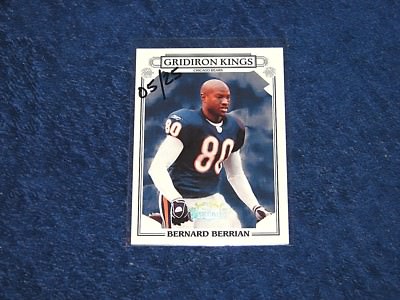 BERNARD BERRIAN BEARS 2007 DONRUSS THREADS GRIDIRON KINGS PLATINUM 05/25 (E1)