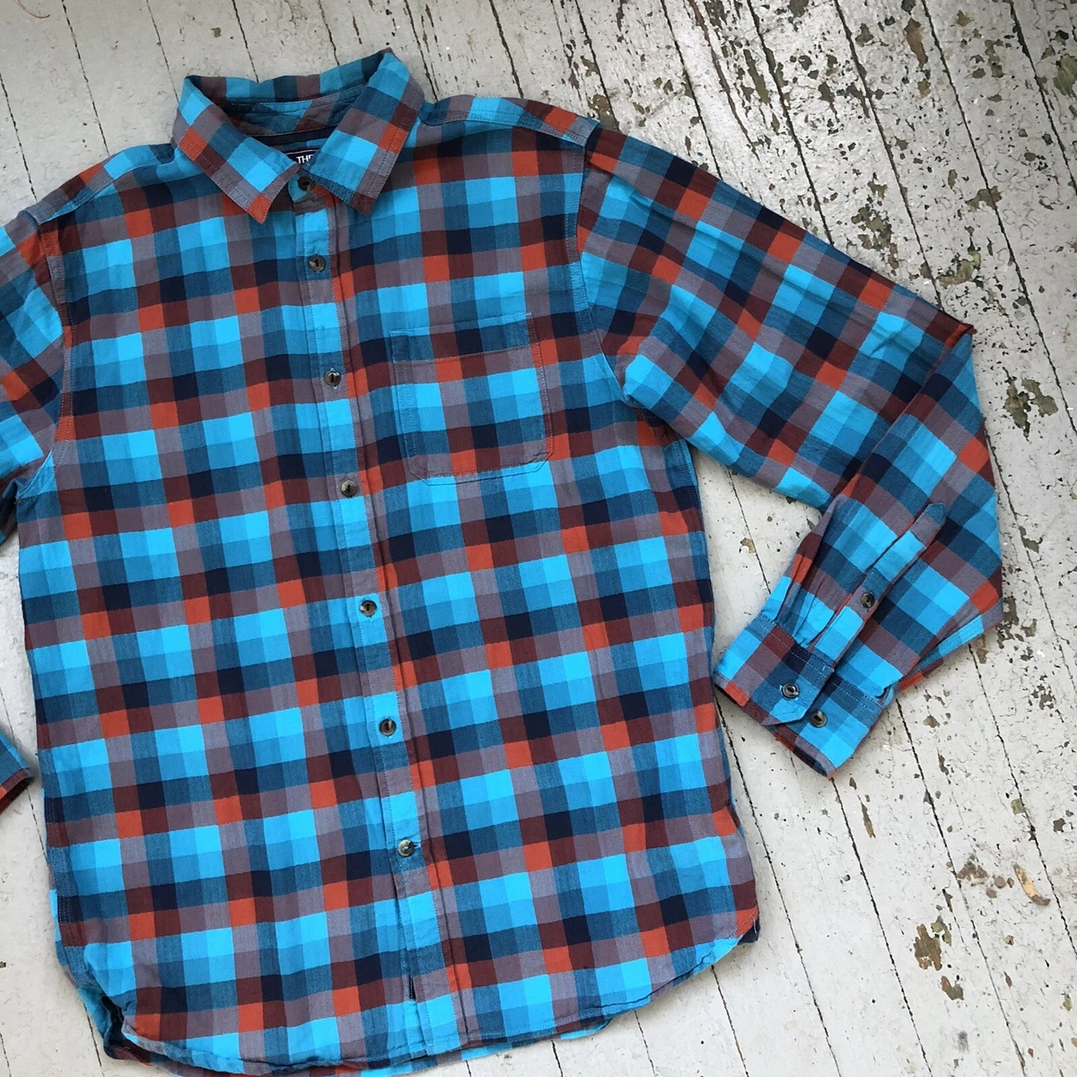 Vintage The North Face Plaid Cotton Shirt Medium eBay