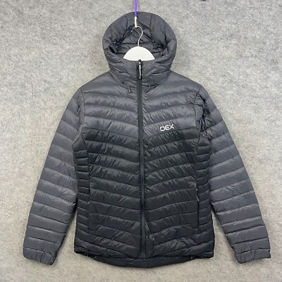 OEX Jacket Womens Size UK 10 Black Kintra Down Fill Insulated Puffer Padded Coat