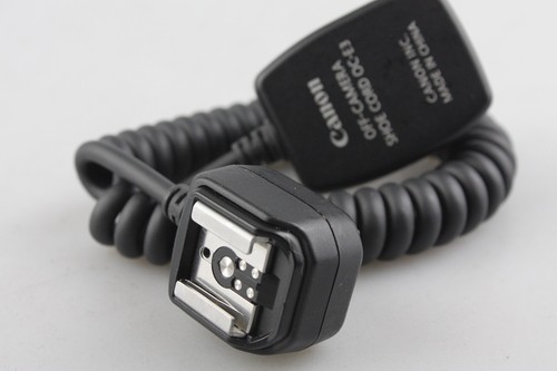Excellent CANON Off-Camera Shoe Sync Cord Flash Connection OC-E3 5-pin E-TTL - Picture 5 of 7