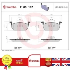 Brake Pad Set For Audi A1 Seat ARONA IBIZA LEON 2Q0698151B