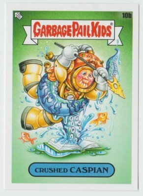 2022 Topps Garbage Pail Kids Book Worms #10b Crushed Caspian