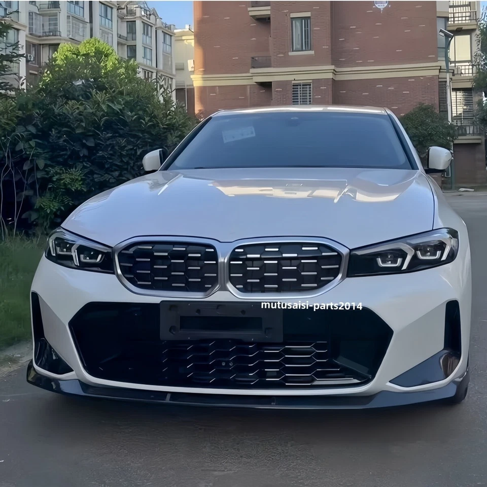 FOR 2023+ BMW 3 SERIES G20 LCI M340I 330I M SPORT FRONT LIP SPLITTER GLOSS BLACK - Image 4 of 4