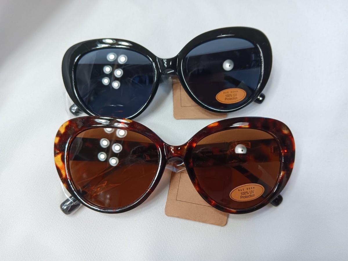 NWT Rae Dunn Shine Bright Sunglasses Black Tortoise Shell  display picture 3