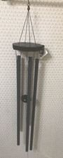 Jumbo Wind Chime Black  Gray 58"-RARE-BRAND NEW-SHIPS N 24 HOURS