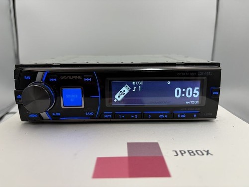 Alpine CDE-145J 1DIN CD Player Head Unit USB CD AUX Tested Working JP - Picture 5 of 8