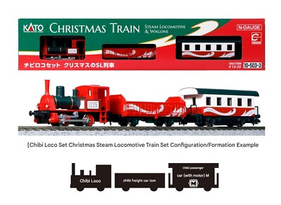 KATO 10-503-3 12-25 Pocket Line Christmas SL Train 3-Unit Set N