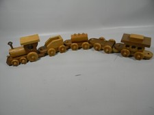 Wooden Pull Train 5 Pcs. Handmade  - 4C