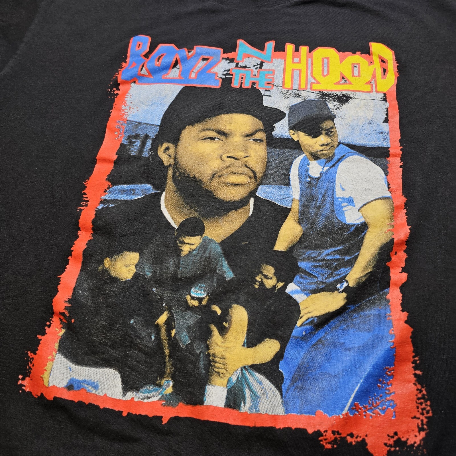 FILA T shirt vintage Boyz N THE Hood 1991 USA cotone XL nera