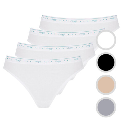  4er Pack - sloggi - 24/7 100  - Damen - Tai - Unterhose - Baumwolle 