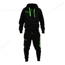 Givova King - Tuta felpata con cappuccio Nero/verde L | Acquisti Online su  eBay