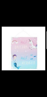 Half Unicorn Half Mermaid Metal Sign Bedroom Decor 24cm X 19cm Sfhs Org st francis health services