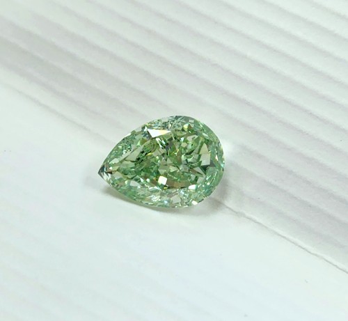 Green Diamond - 1.20ct Natural Loose Fancy Intense Green Color GIA VS1 Pear SI1 - 第 2/5 張圖片