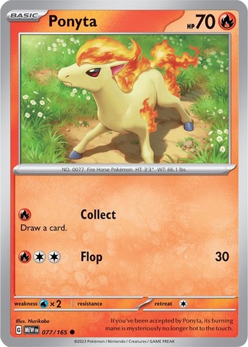 Pokemon Card Ponyta 077 Bandai Carddass 1997 Japanese F7160 | eBay