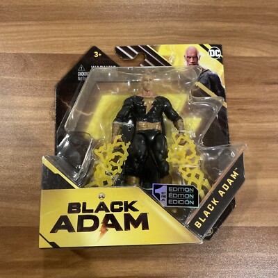SPIN MASTER 2022 DC 1ST EDITION BLACK ADAM 4 INCH ACTION FIGURE