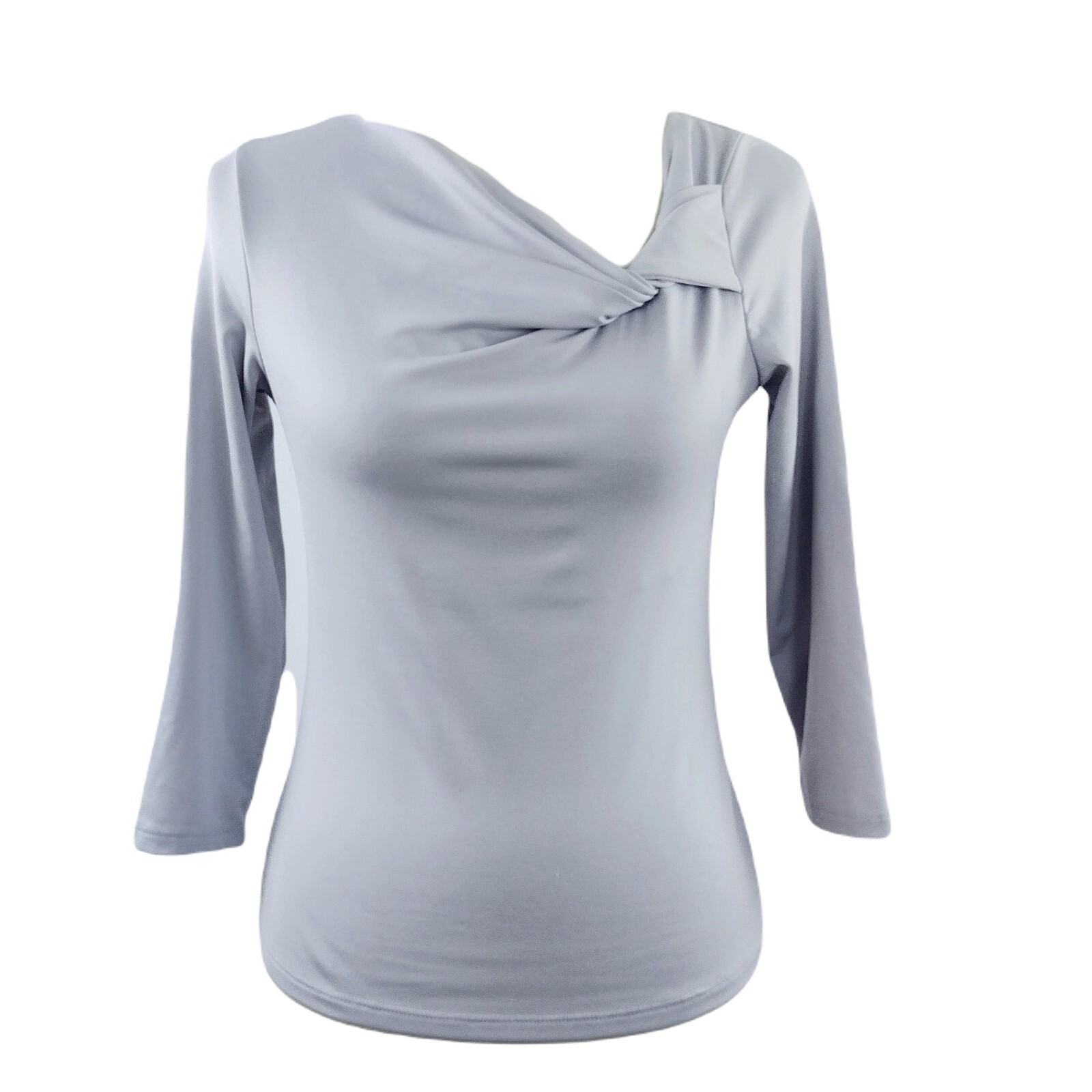 VTG Lucy Perids Top Pullover Silver Gray Dramatic… - image 2