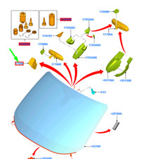 Retroviseur intérieur Ford TOURNEO
