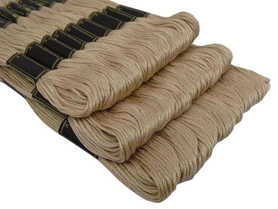 Fio de fio bordado ponto cruz mão e máquina de costura pacote com 25 - Imagem 2 de 3