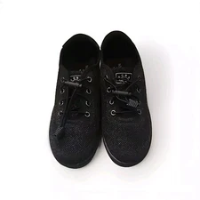 Bobs From Skechers Air-cooled Arch Fit Black Glitter Size US 7 Women's Shoes