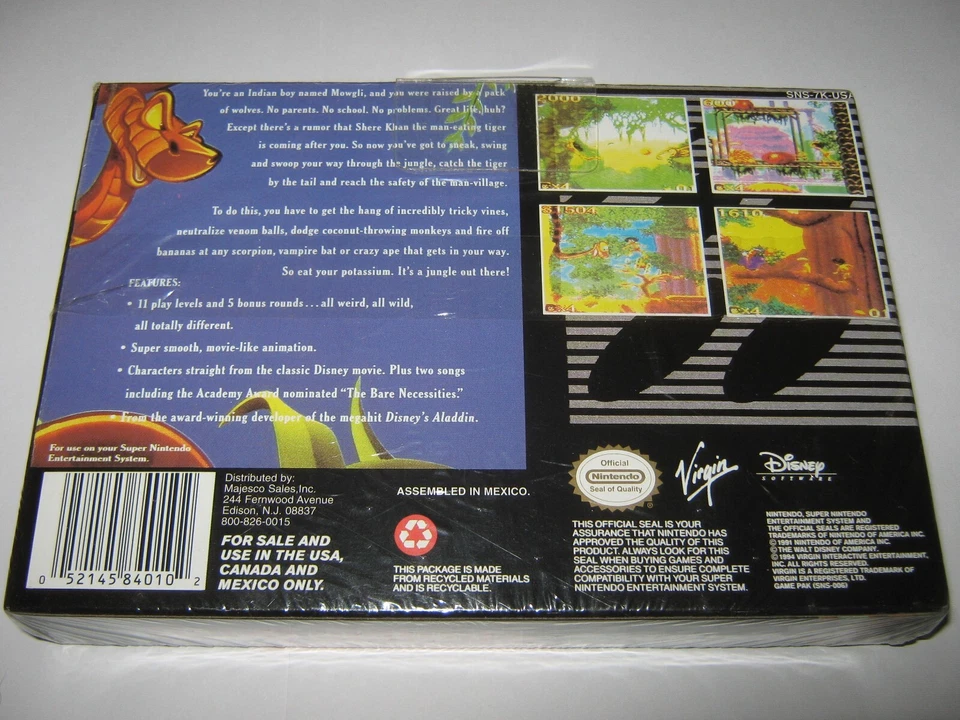 Disney's Jungle Book (Super Nintendo Entertainment System, 1994) New Sealed SNES - Image 2 of 4