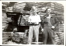 1949 Magnate joinery Co Knaresborough Man & Henry Stubs Orig photo 3.2x2.2 Inch