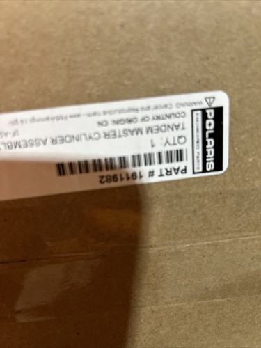 Brand New 2022 POLARIS RZR XP 4 1000 H/L Brake Master Cylinder 1911982