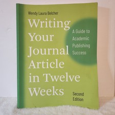 Writing Your Journal Article In Twelve Weeks ...