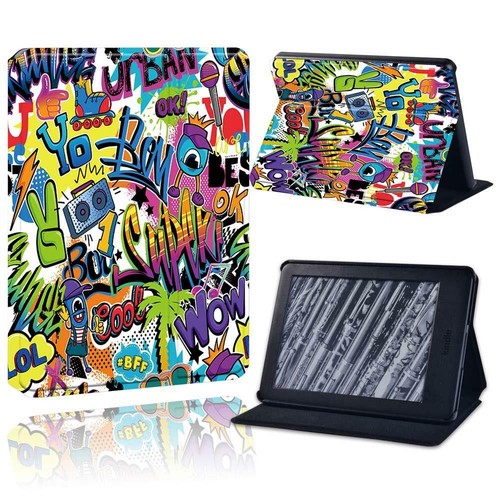 Graffiti - Leather Stand Cover Case For Amazon Kindle 11th Generation 2022 +Pen - Picture 26 of 32