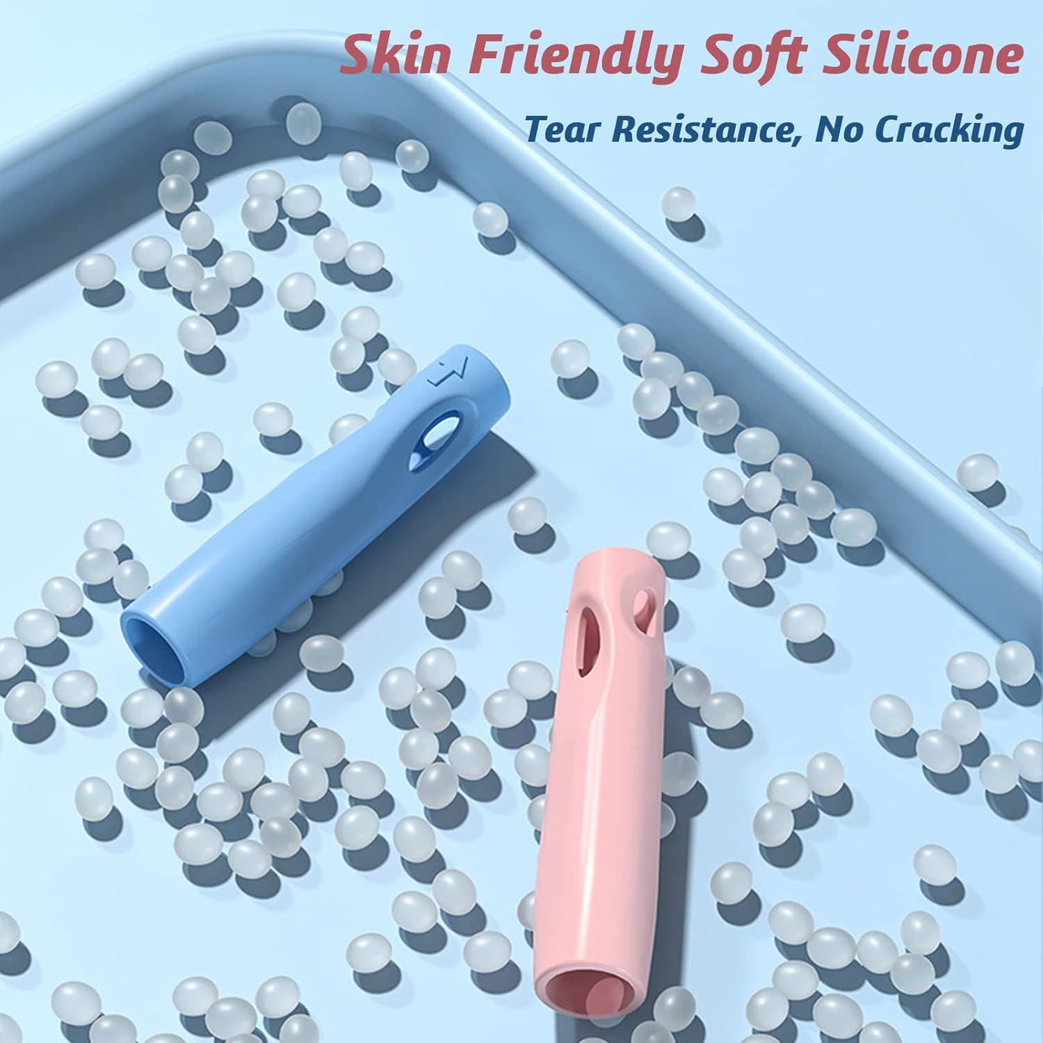 Ergonomic Pencil Grip, Extender & Cap 3 in 1, Silicone Pencil Partners Pack of 6