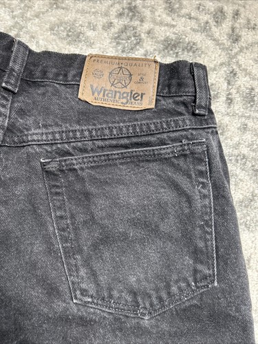 Wrangler Jean Shorts Mens 30x9 Denim Black 100% Cotton USA Made 60601CB - Picture 4 of 6
