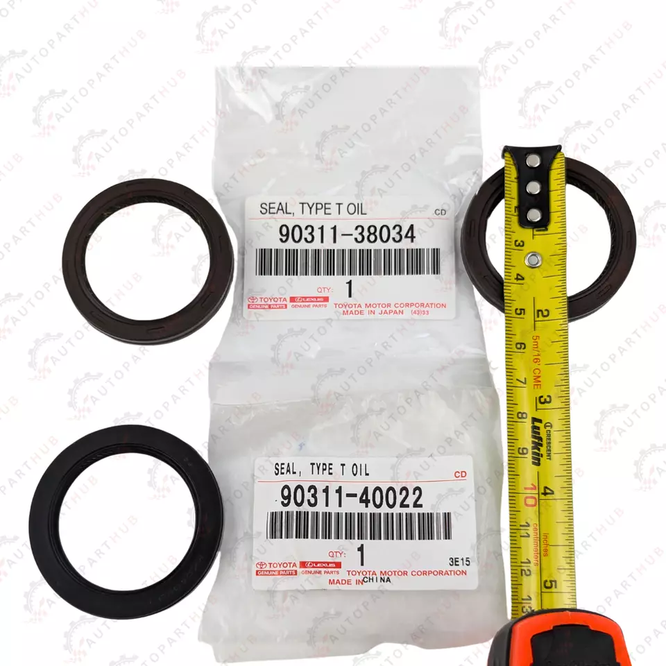 Juego de juntas de aceite de cigüeñal árbol de levas genuino Toyota Camry Avalon Sienna ES300 RX300 Foto 4 de 4