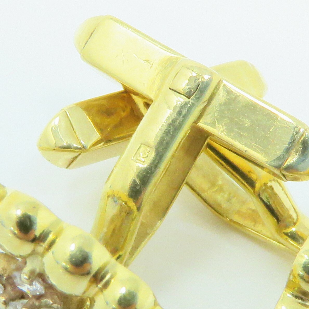 NYJEWEL Kurt Wayne 18K Yellow Gold Diamond Cuffli… - image 4