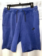 Nike Sportswear Tech Fleece Washed Shorts Royal Blue CZ9912-455 Size S