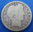 1894   BARBER QUARTER    (ekq3)