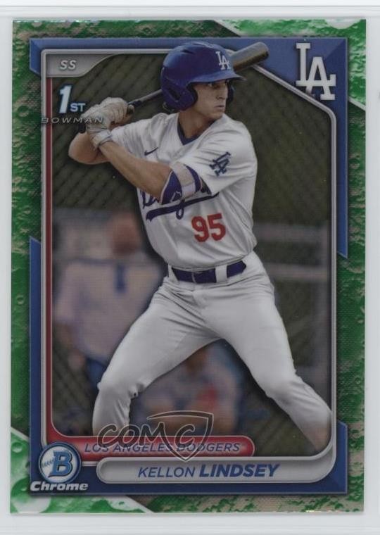 2024 Bowman Draft Chrome Lunar Glow Refractor Kellon Lindsey #BDC-24