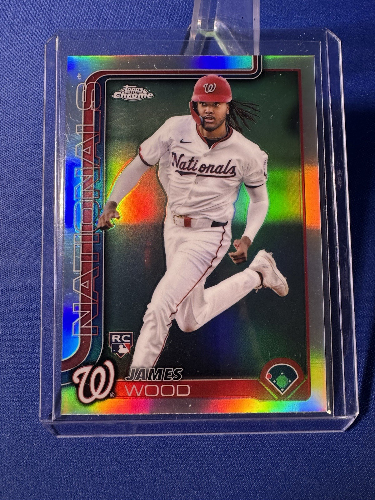 2025 Topps Chrome #132 JAMES WOOD RC REFRACTOR Parallel Nationals Rookie