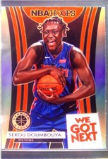 2019-20 Hoops Premium Stock Sekou Doumbouya #10 Pistons We Got Next Holo
