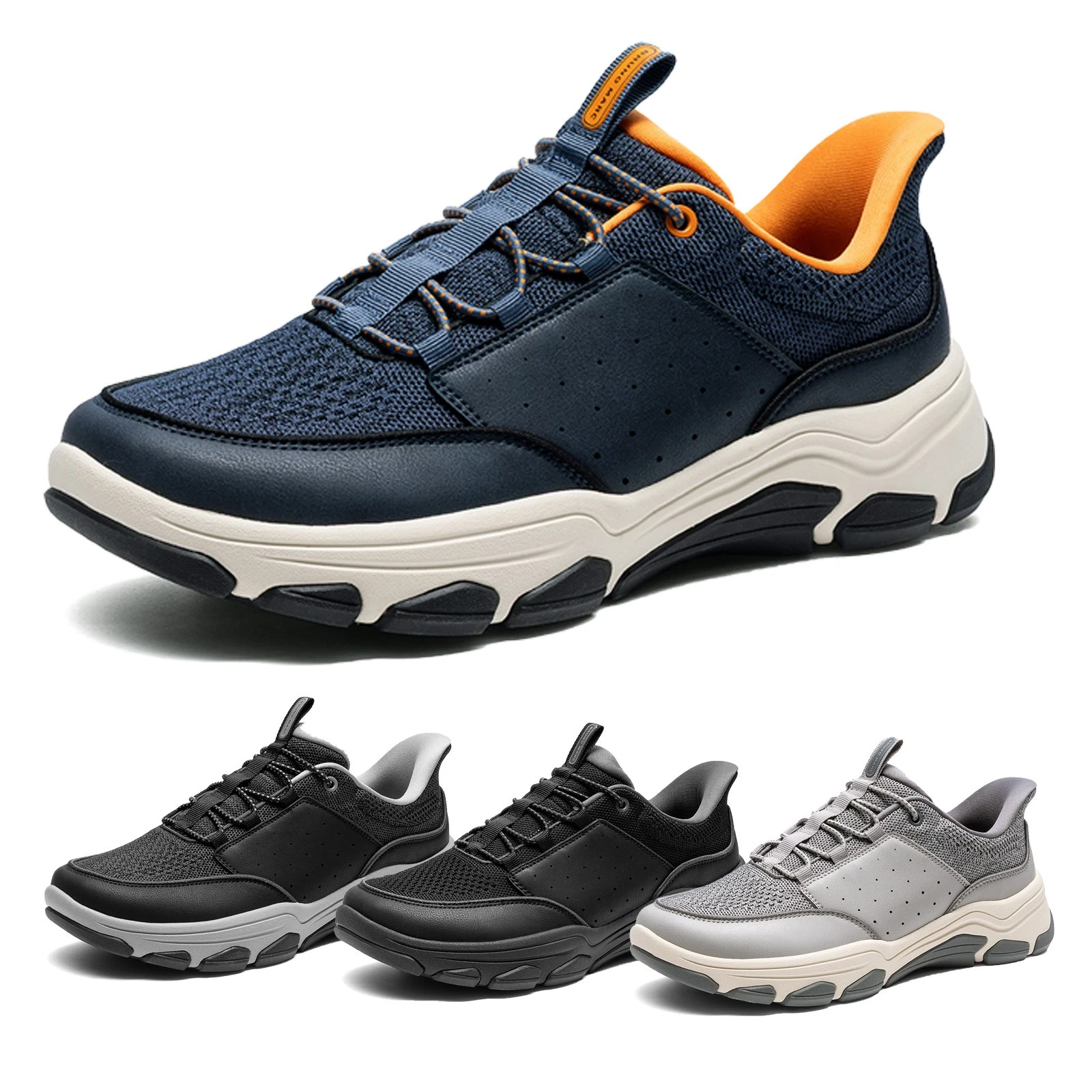 Men's Slip-on Loafers Waterproof Wide Toe Box Non-Slip Walking Sneakers
Opens in a new window or tab