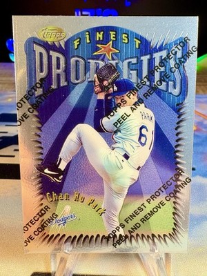 1996 Chan Ho Park Topps Finest Prodigies #296 Los Angeles Dodgers
