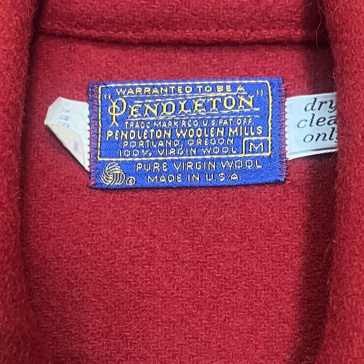 Vintage Pendleton Mens Jacket Red Medium - image 12